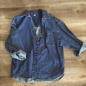Old Navy Blue Denim Shirt
